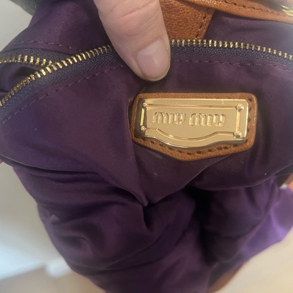 Miu Miu Tan Leather Fringe Shoulder Bag - Picture 7 of 8